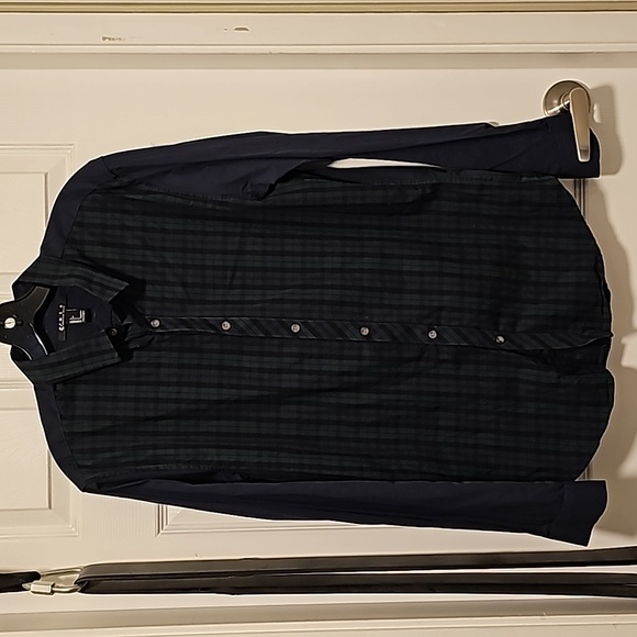 FOREVER21 Men's tartan button down dress shirt - Picture 2 of 5